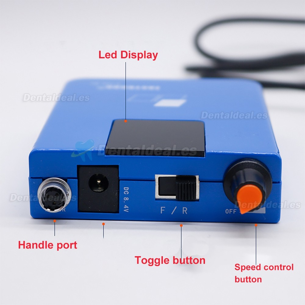 Fastrong C100-BL Micromotor Portátil Laboratorio Dental 30000 RPM